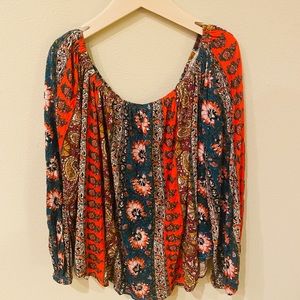 Colorful pattern top